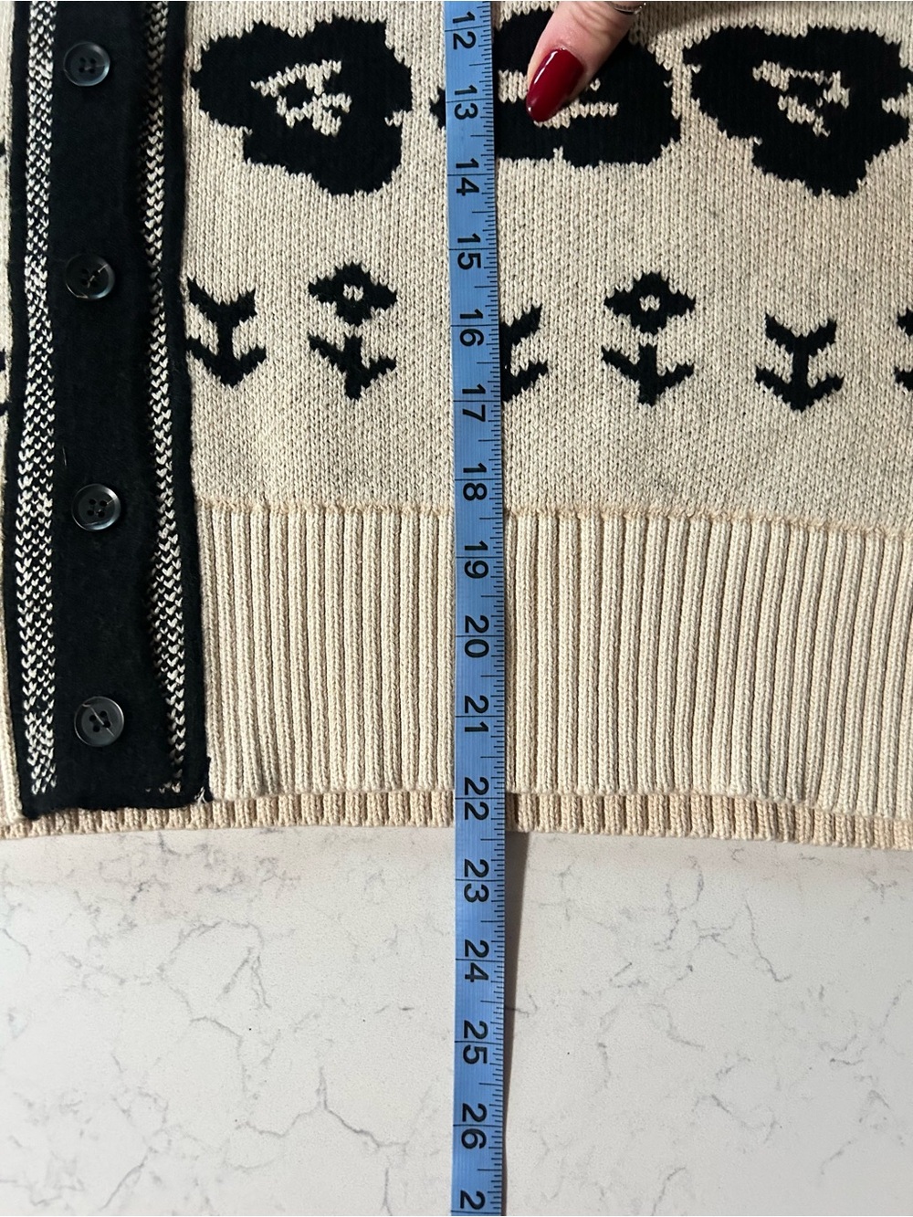 NWT Free People Shelby Cardigan Sweater in Neutral Combo - Picture 13 of 15